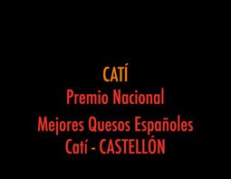 Premio Nacional.Mejores quesos españoles. Catí. Castellón