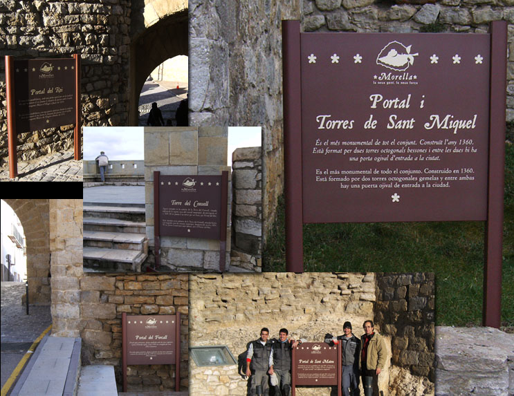 AYUNTAMIENTO DE MORELLA. Fotos Señalización patrimonial