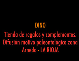 Tienda regalos.Utilizacion motivo paleontologico. Arnedo. LA RIOJA