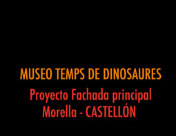 MUSEO TEMPS DE DINOSAURES. Plano elementos fachada Museo