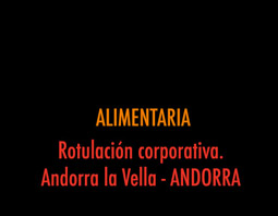 Rotulación Corporativa. ANDORRA