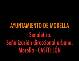 AYUNTAMIENTO DE MORELLA. Plano Señalización direccional