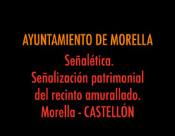 AYUNTAMIENTO DE MORELLA. Plano Señalización patrimonial. Recinto amurallado