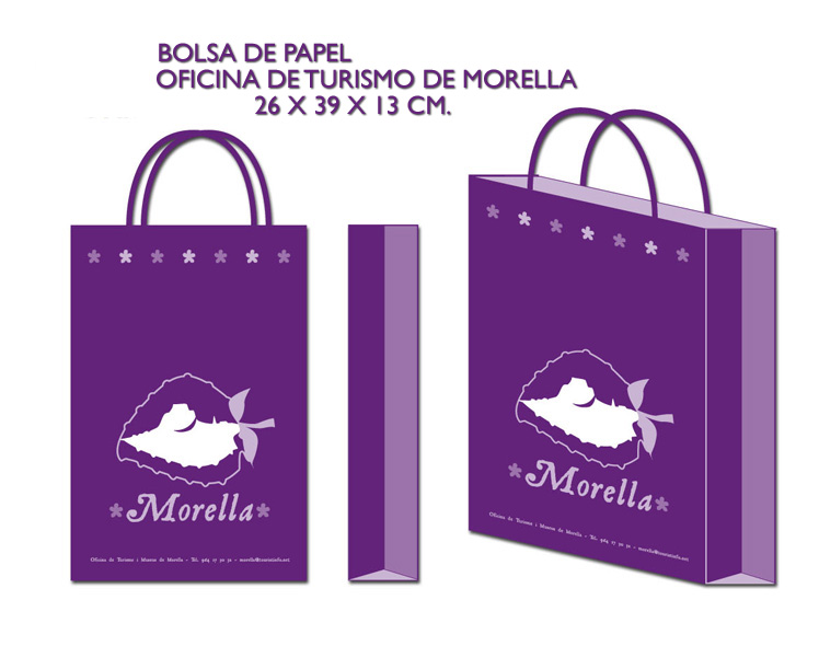 BOLSA PAPEL.Promoción turística. Morella. CASTELLÓN