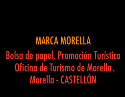 BOLSA PAPEL.Promoción turística. Morella. CASTELLÓN