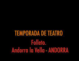 Triptico programación teatral. ANDORRA